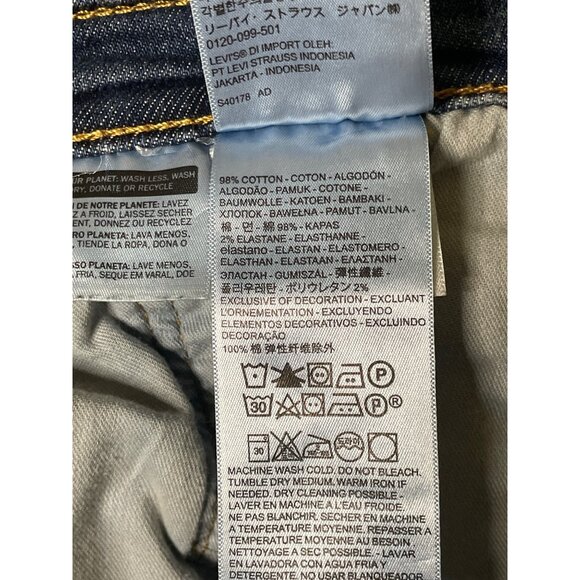 Levis Mens Denim Jeans W38 L30 Denim Cotton Elastane Blue Wash 501 Straight Fit - Picture 4 of 8